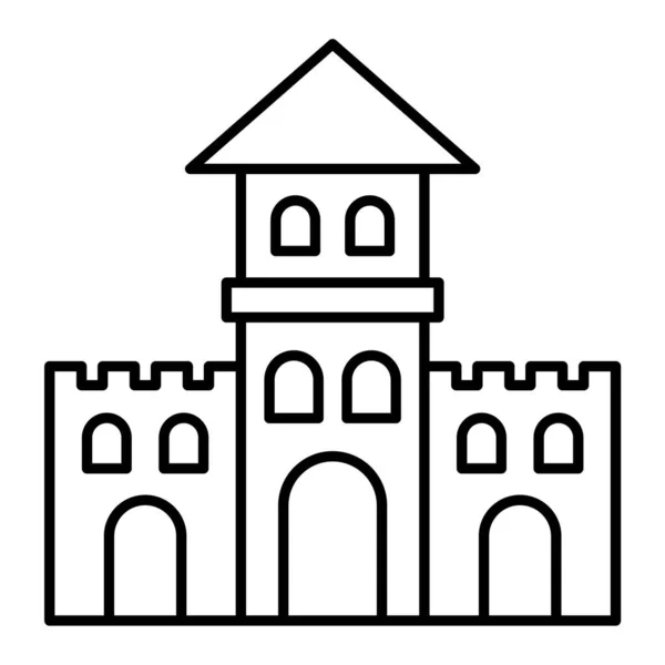 Castillo Icono Web Ilustración Simple — Archivo Imágenes Vectoriales