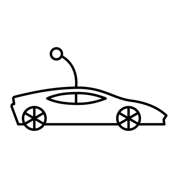 Icona Dell Auto Illustrazione Schematica Del Vettore Giocattolo Del Simbolo — Vettoriale Stock