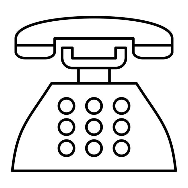 Dibujo Línea Receptor Telefónico — Archivo Imágenes Vectoriales