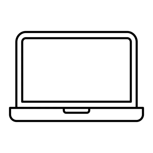 Laptop Computer Technologie Ikone Vektor Illustration Grafik Design — Stockvektor