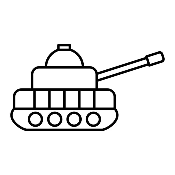 Military Tank Icon Vector Illustration — Stock Vector