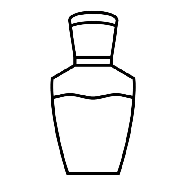 Ícone Garrafa Perfume Delinear Ilustração Água Jar Elementos Design Vetorial — Vetor de Stock