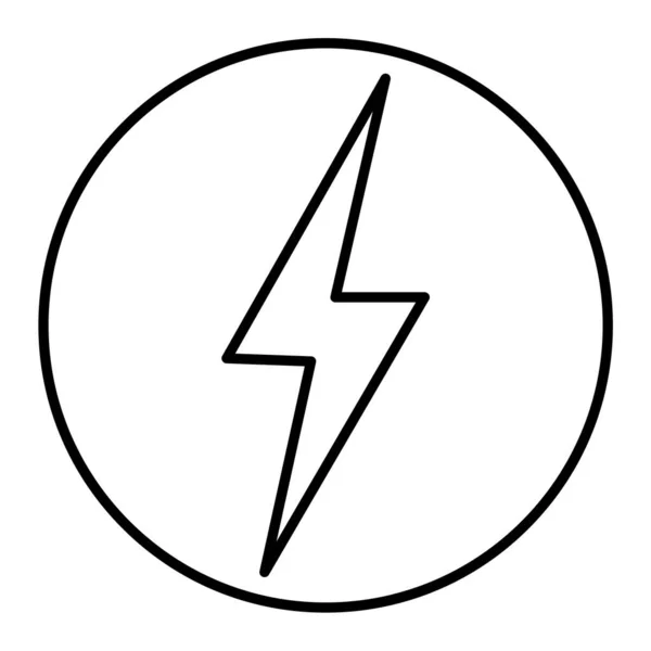 Lightning Bolt Icon Vector Illustration — Stock Vector