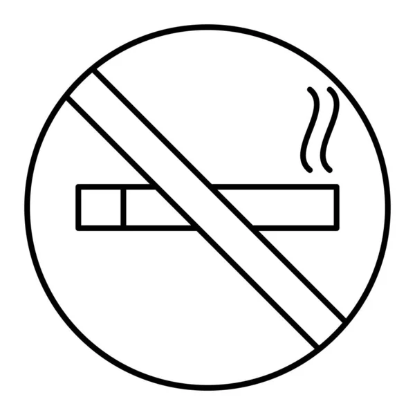 没有吸烟的图标 网状无烟矢量图标的简单示例 — 图库矢量图片