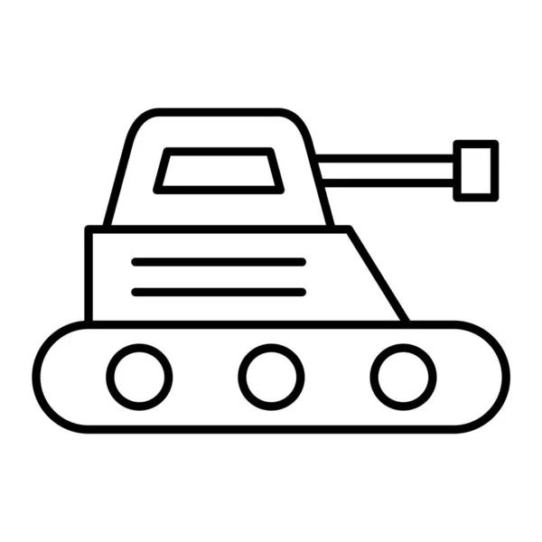 Tank Icon Outline Illustration Rocket Vector Icons Web — стоковый вектор