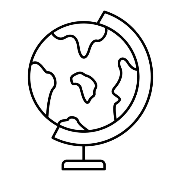 Значок Глобуса Контурная Иллюстрация Векторных Значков Планет Сети — стоковый вектор