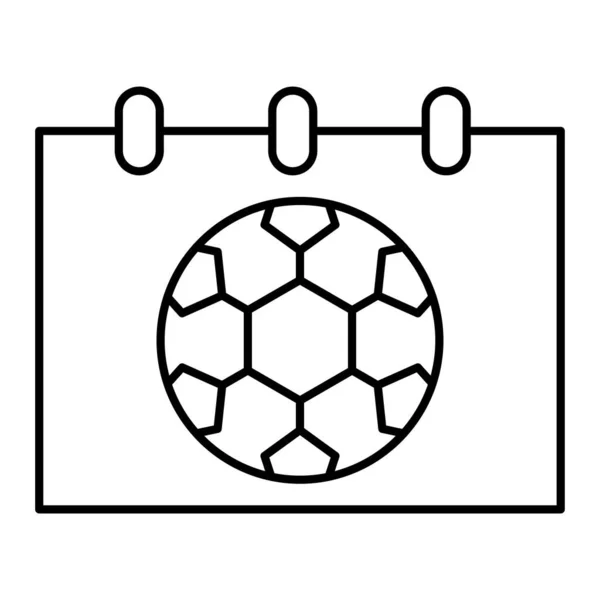 Futebol Ícone Bola Vetor Ilustração —  Vetores de Stock