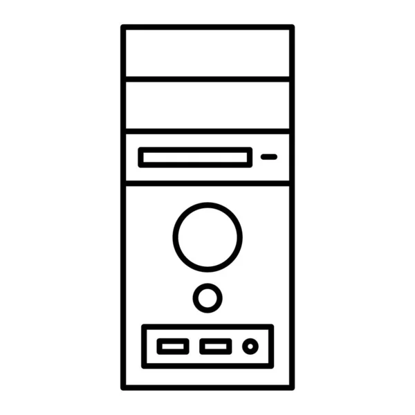 Vector Illustration Single Isolated Icon Laptop — Stock Vector
