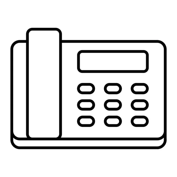 Telefoonpictogram Schets Telefoon Vector Illustratie Geïsoleerd Witte Achtergrond — Stockvector