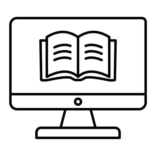 Book Screen Icon Vector Illustration — Stock Vector