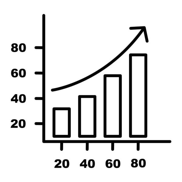 Ícone Gráfico Ilustração Vetorial — Vetor de Stock