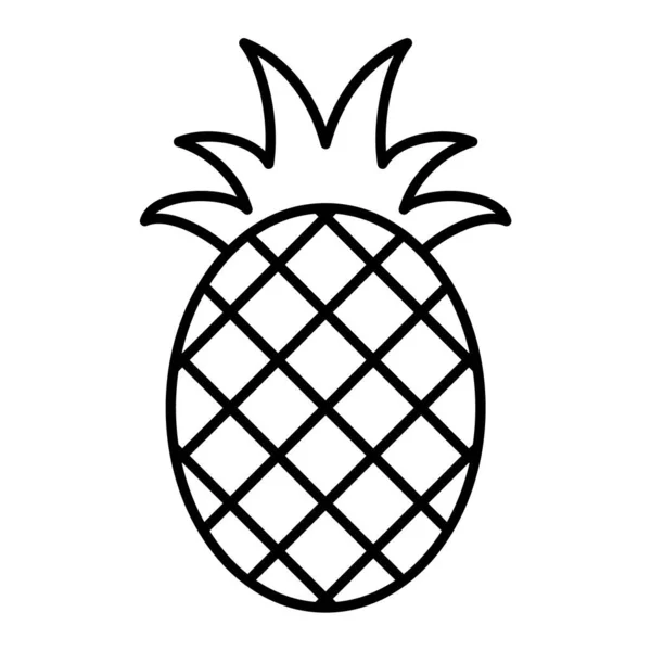 Illustrazione Vettoriale Icona Ananas — Vettoriale Stock