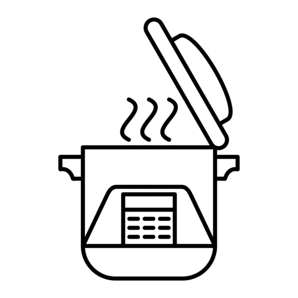Küchenutensilien Umrisse Illustration Von Pan Vektor Symbolen Für Das Web — Stockvektor