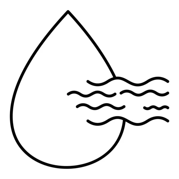 Wassertropfen Symbol Vektor Illustration — Stockvektor