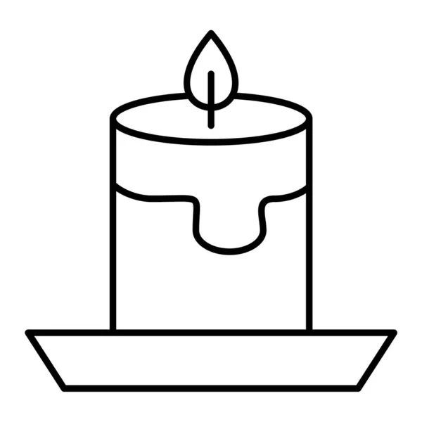 Candle Web Icon Simple Illustration — Stock Vector