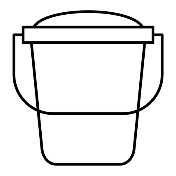 Bucket Icon Outline Illustration Cleaning Vector Icons Web — Stock Vector