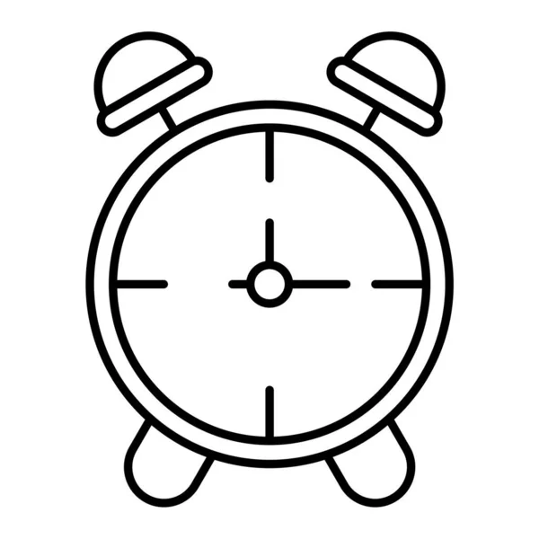 Alarm Clock Icon Outline Time Timer Vector Illustration Pictogram Isolated — Stock Vector