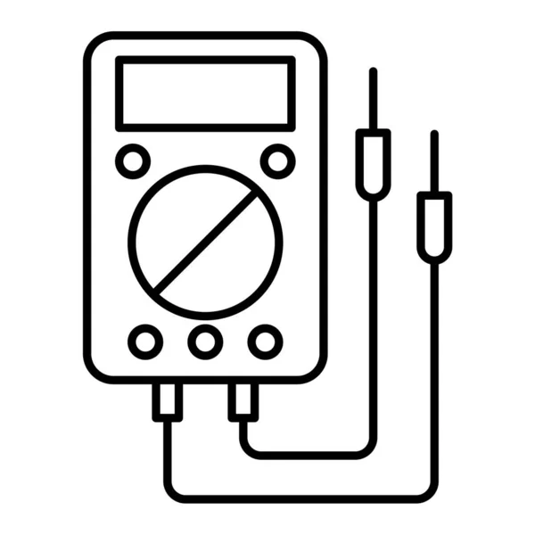 Electronic Multimeter Vector Icon Outline Medical Health Player Device Web — Archivo Imágenes Vectoriales
