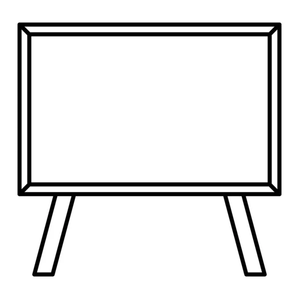 Blackboard Icon Outline Illustration Chalkboard Vector Sign Web — Vettoriale Stock