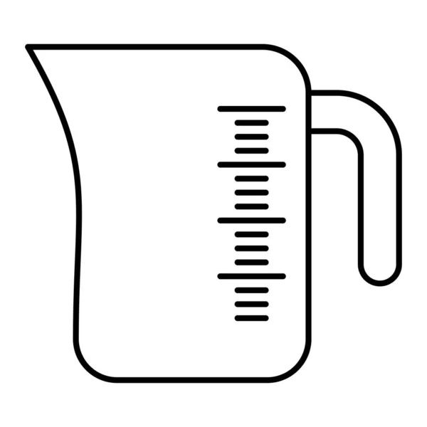 Wasserglas Symbol Umrisse Illustration Von Blender Vektorsymbolen Für Das Web — Stockvektor