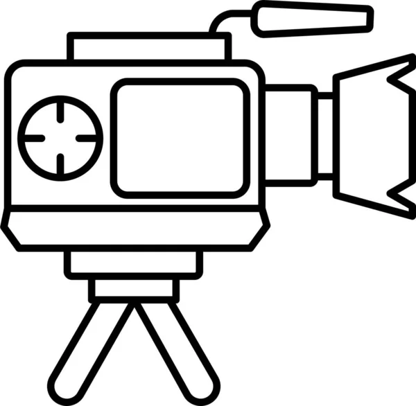 Caméra Vidéo Illustration Simple — Image vectorielle