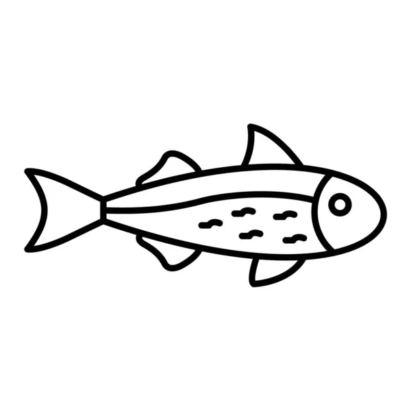 Poisson Icône Web Illustration Simple — Image vectorielle