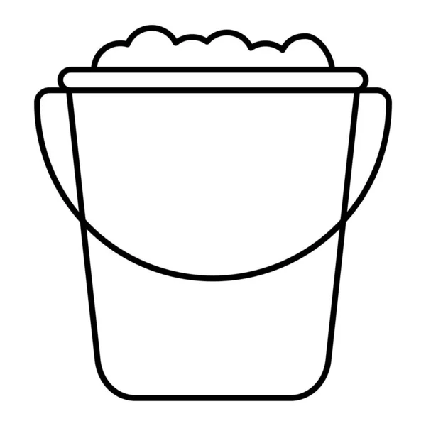 Bucket Sand Icon Outline Illustration Vector Icons Web — Stock Vector