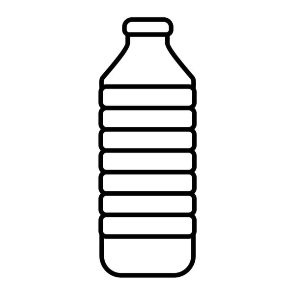 Ilustracja Wektor Pojedynczej Pojedynczej Ikony Butelki Tworzywa Sztucznego Białym Tle — Wektor stockowy