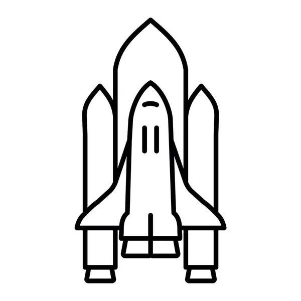 Rocket Launch Icon Vector Illustration — Stock Vector