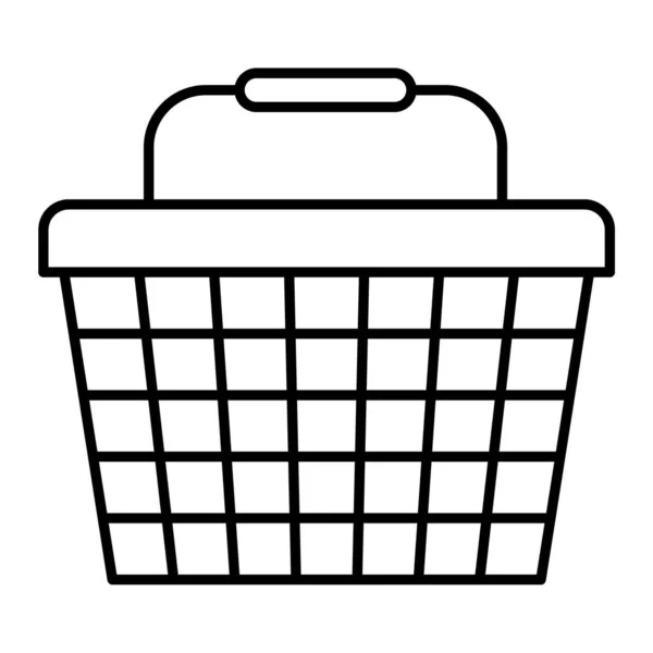 Shopping Basket Icon Simple Illustration Supermarket Cart Vector Icons Web — Stock Vector