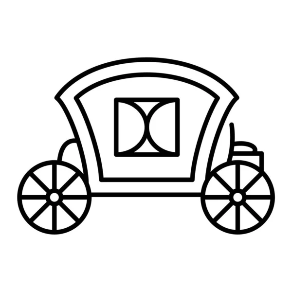 Car Icon Outline Illustration Old Bike Vector Icons Web — Vetor de Stock