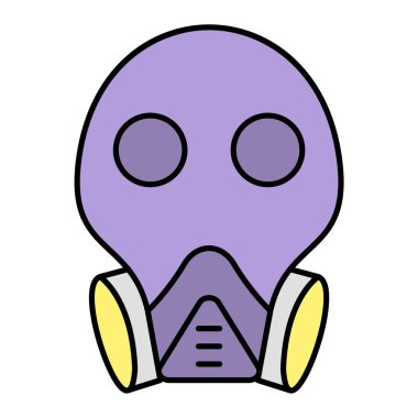 maske simgesi vektör illüstrasyonu