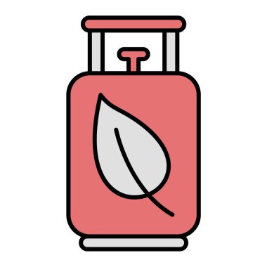 Bir şişe simgesinin vektör illüstrasyonu