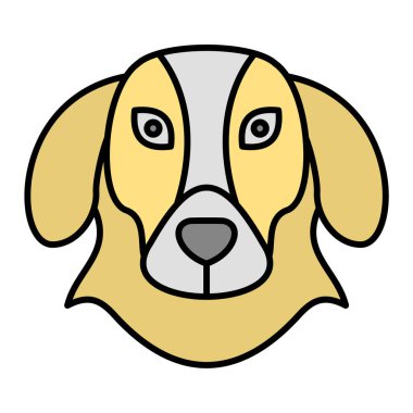 Şirin köpek. vektör illüstrasyonu