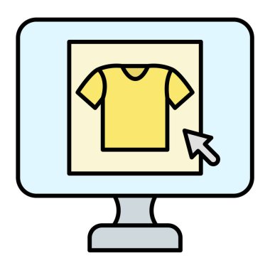 İnternetten alışveriş. Basit tasarım