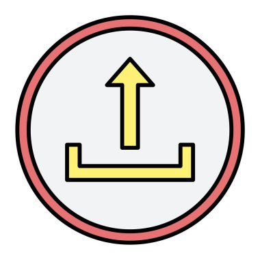 Ok işareti simgesi. yön sembolü  