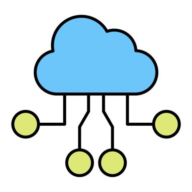 Bulut hesaplama. Web simgesi