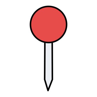 pin simgesi vektör illüstrasyonu