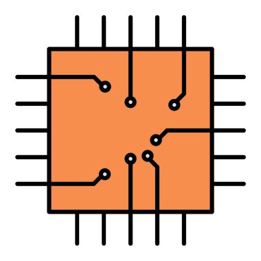 teknoloji ve geliştirme ikonu vektör illüstrasyonu
