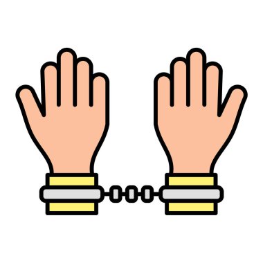 Beyaz arkaplan, çizgi biçimi, vektör illüstrasyonu üzerinde anahtar simgesi olan insan elleri