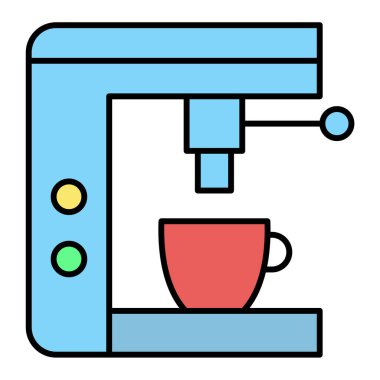 Kahve makinesi. Web simgesi
