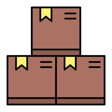 kutu vektör illüstrasyon tasarımı