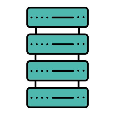 bulut hesaplama düz simgesi