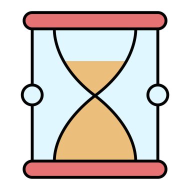 kum saati ikonu vektör illüstrasyonu