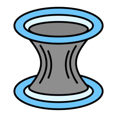 Mavi ve beyaz arkaplanın vektör çizimi