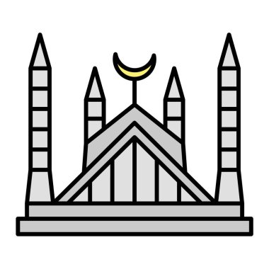 Eğitimin vektör illüstrasyonu ve inşa simgesi.