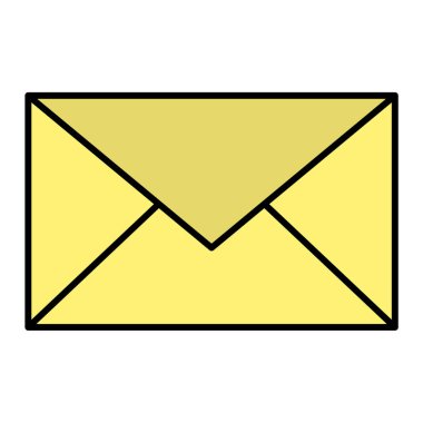 zarf e- posta simgesi vektör illüstrasyon grafik tasarımı