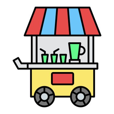 fast food depolama simgesi vektör çizimi tasarımı