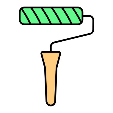 Boya silindiri ikonu. vektör illüstrasyonu