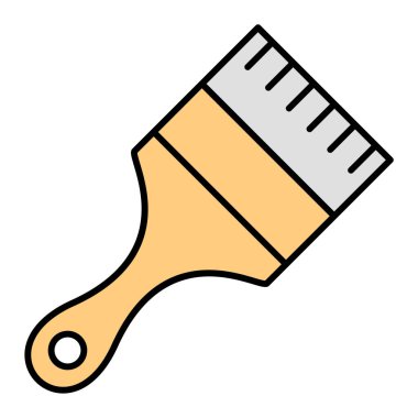 boya fırçası ikonu. vektör illüstrasyonu